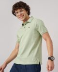 Men Slim Fit Polo T-Shirt with Logo Embroidery