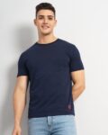 Men Slim Fit Crew-Neck T-Shirt