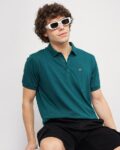 Men Slim Fit Polo T-Shirt with Logo Embroidery