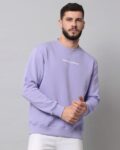 Men Striped Regular Fit Crew-Neck Pullover