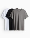 Men Pack of 3 Polyester Drymove Sports T-Shirts