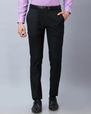 Men High Rise Baggy Fit Pants