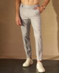 Men Relaxed Fit Pleated Chinos