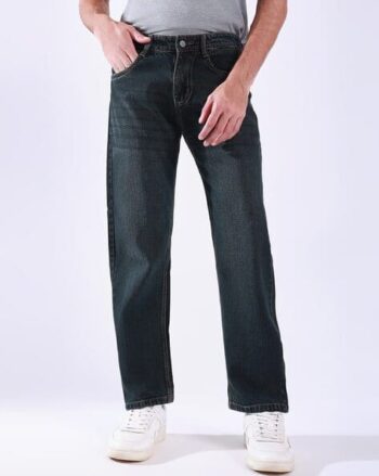 Men Baggy Jeans with Insert Pockets