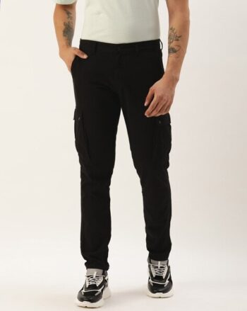 Men Mid Rise Relaxed Fit Trousers