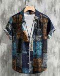 Men Abstract Print Regular Fit Shirt