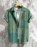 Men Regular Fit Shirt with Full Sleeves