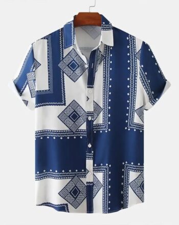 Men Self-design Regular Fit Shirt