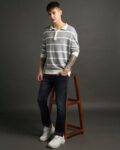 Men Lightly Washed Slim Fit Jeans