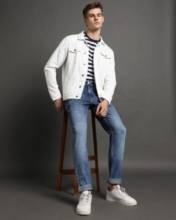 Men Heavy-Wash Skinny Fit Jeans