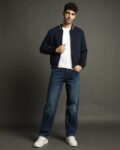 Men Lightly Washed Straight Fit Jeans