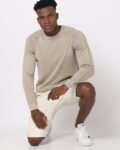 Men Regular Fit Hoodie with Kangaroo Pocket