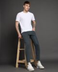 Men Skinny Fit Cropped Jeans