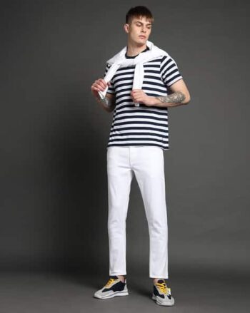 Men Skinny Fit Cropped Jeans