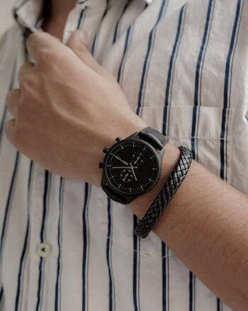 Men Analogue Wrist Watch with Bracelet