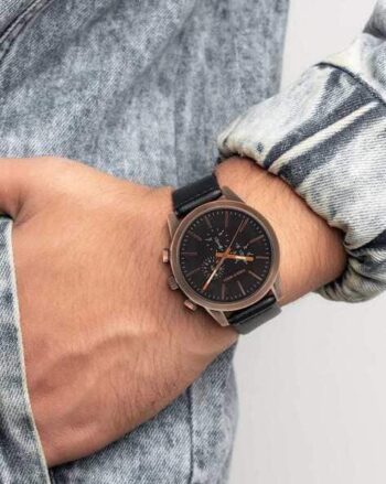 Men Round-Dial Analogue Watch