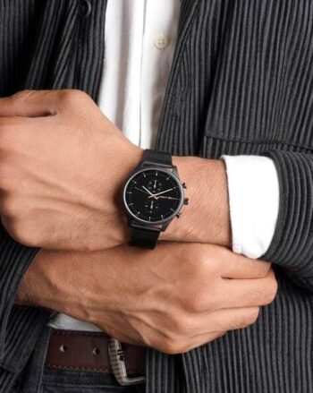 Men Round-Dial Analogue Watch