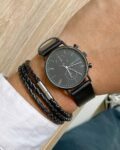Men Round Dial Analogue Watch