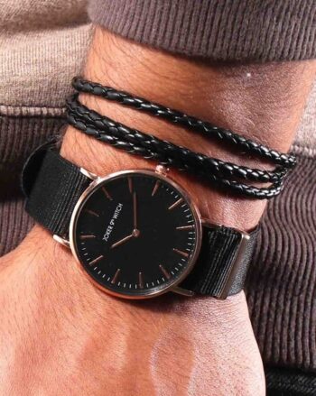 Men Round Dial Analogue Watch