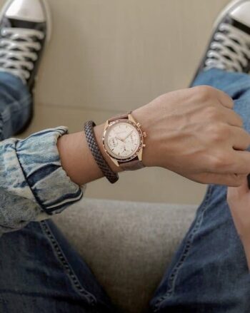 Men Analogue Wrist Watch with Bracelet