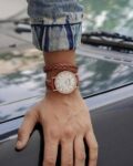 Men Round Dial Analogue Watch