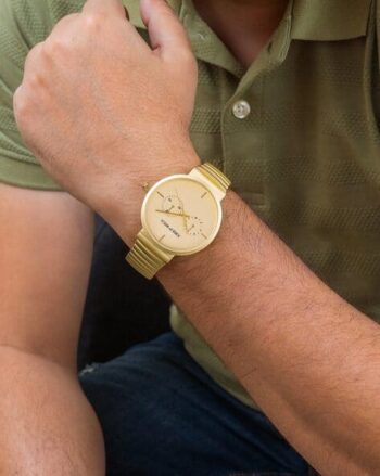 Men Round-Dial Analogue Watch
