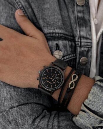 Men Analogue Wrist Watch with Bracelet
