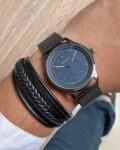 Men Round Dial Analogue Watch
