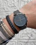 Men Round Dial Analogue Watch