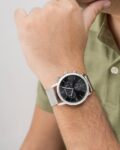 Men Round-Dial Analogue Watch
