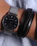 Men Round Dial Analogue Watch