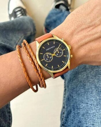 Men Analogue Wrist Watch with Bracelet