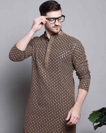 Embroidered Slim Fit Long Kurta