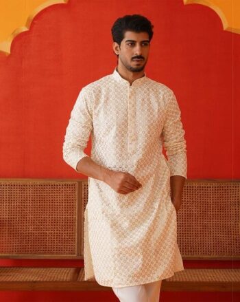 Men Embroidery Long Kurta