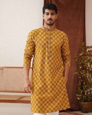 Men Embroidery Long Kurta