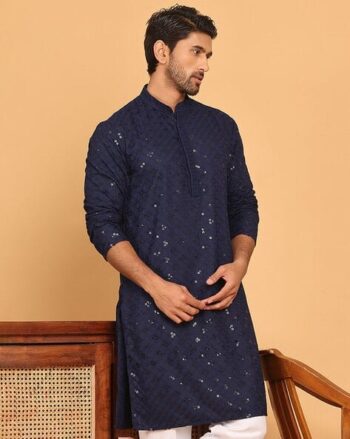 Men Embroidery Long Kurta