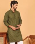 Men Embroidery Long Kurta