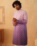 Men Embroidered Regular Fit Long Kurta