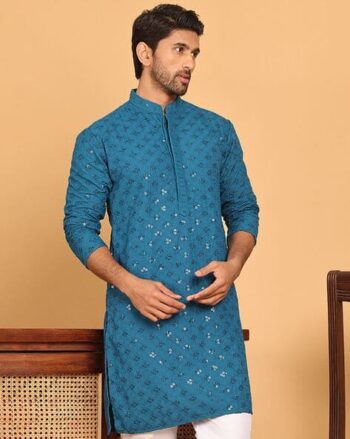 Men Embroidery Long Kurta