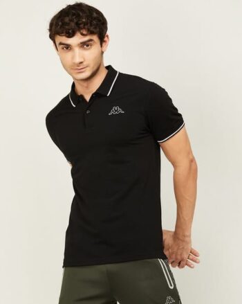 Regular Fit Polo T-Shirt with Logo Print