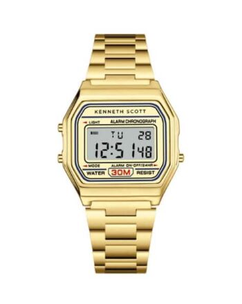 K25206-GBGC Men Digital Watch with Stainless Steel Straps