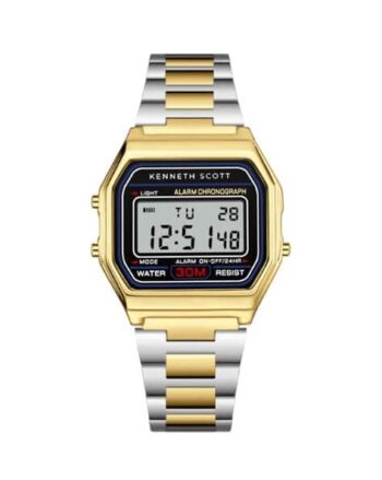 K25206-TBTB Men Digital Watch with Stainless Steel Straps