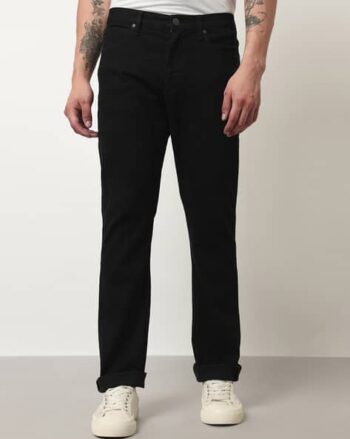 Straight Fit Jeans with 5-Pocket Styling