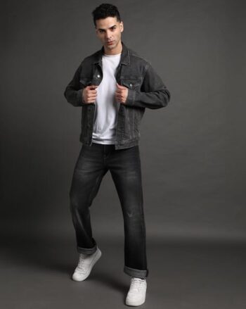 Men Mid-Wash Albert Slim Straight Fit Jeans