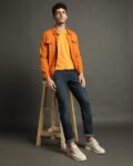 Men Lightly Washed Slim Fit Jeans