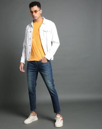 Men Artie Cropped Slim Fit Jeans