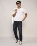 Men Lightly Washed Slim Fit Jeans