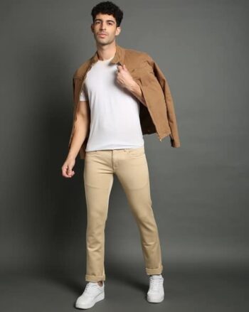 Men Straight Fit Mid-Rise Jeans