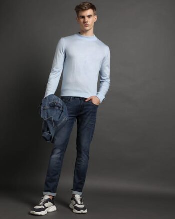 Men Norris Light-Wash Slim Fit Jeans