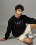 Men Typographic Print Regular Fit Sweatshirt